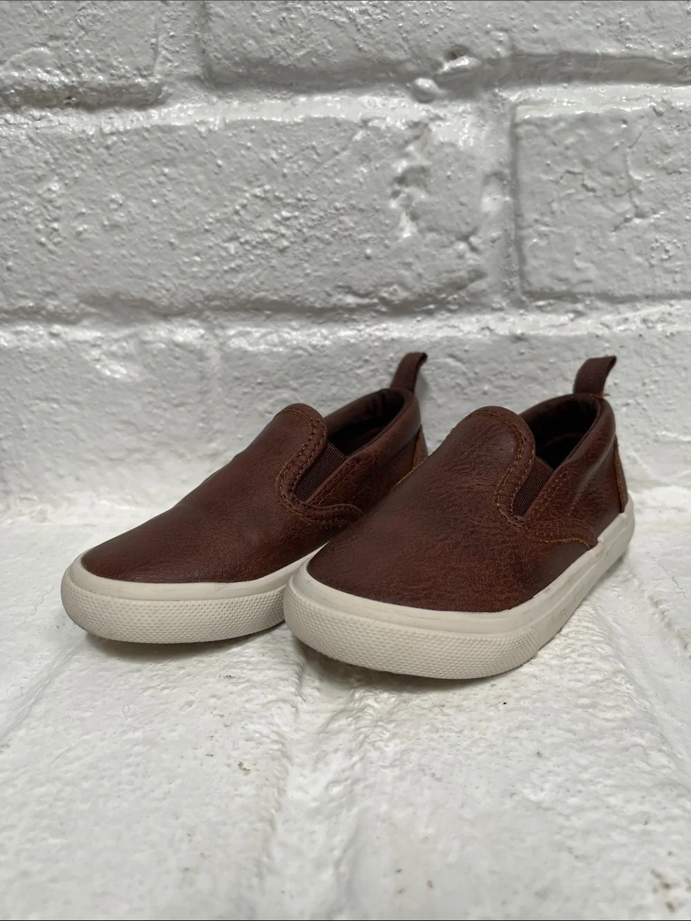 Old Navy Faux-Leather Slip-On Sneakers